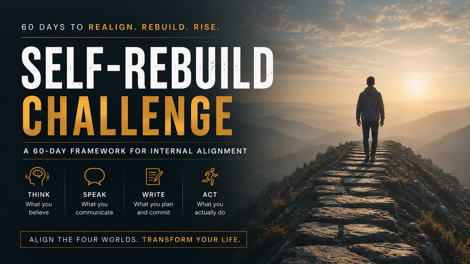 Self-Rebuild Challenge: A 60-Day Personal Development Framework for Internal Alignment