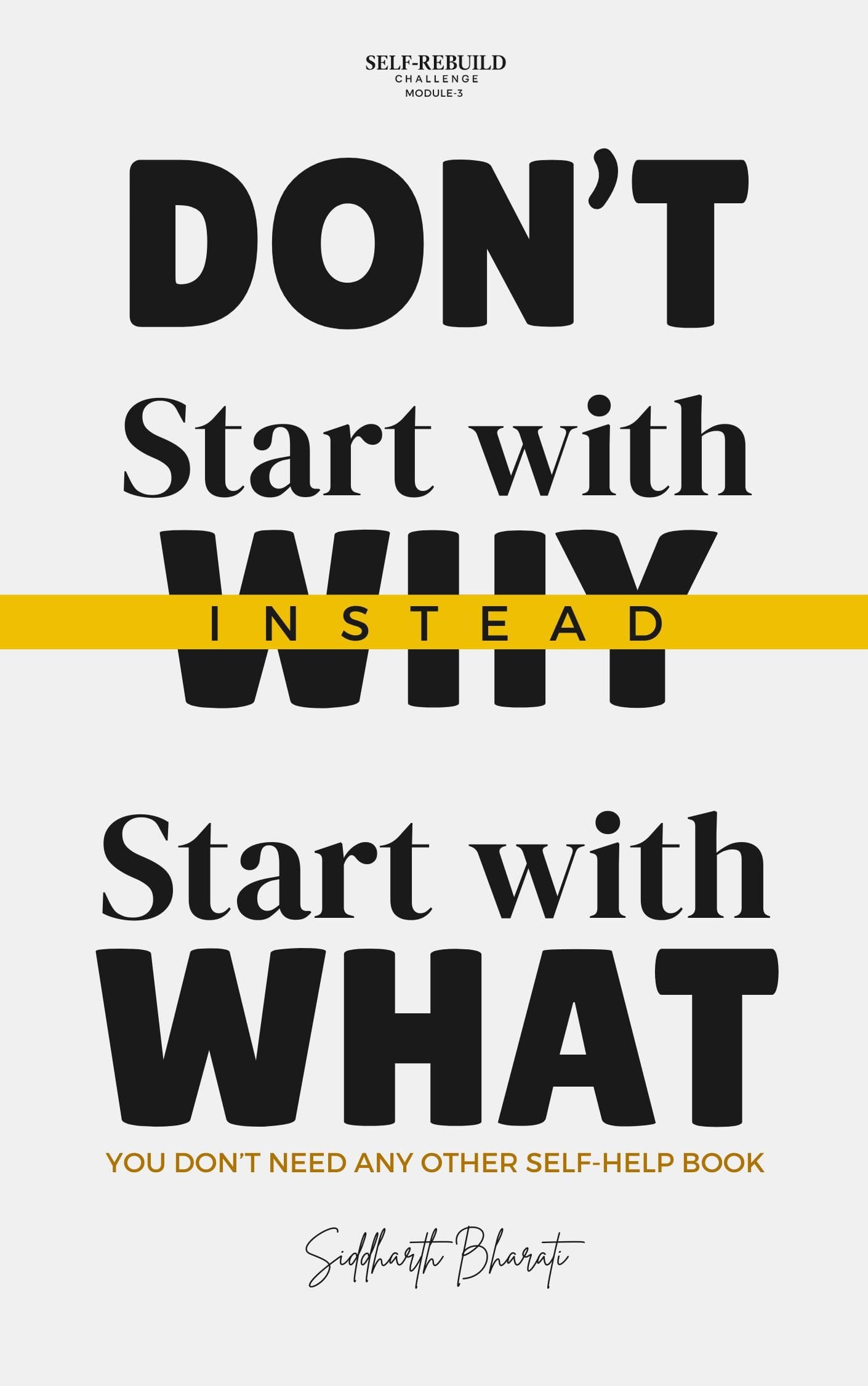 Don't Start with Why book cover