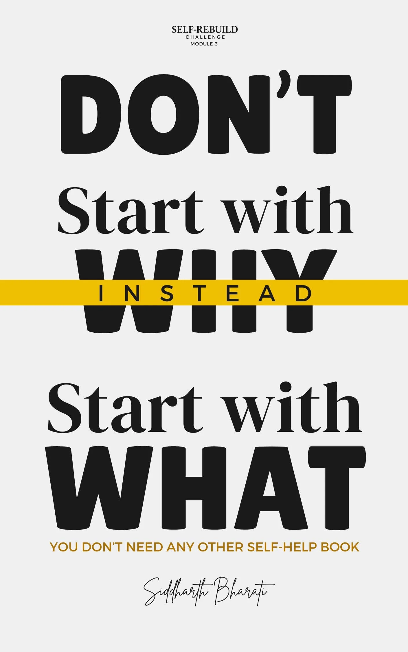 Don't Start with Why book cover